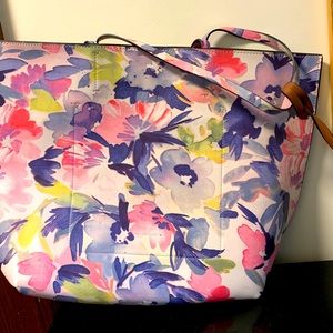 French Connection Floral Tote with Pouch